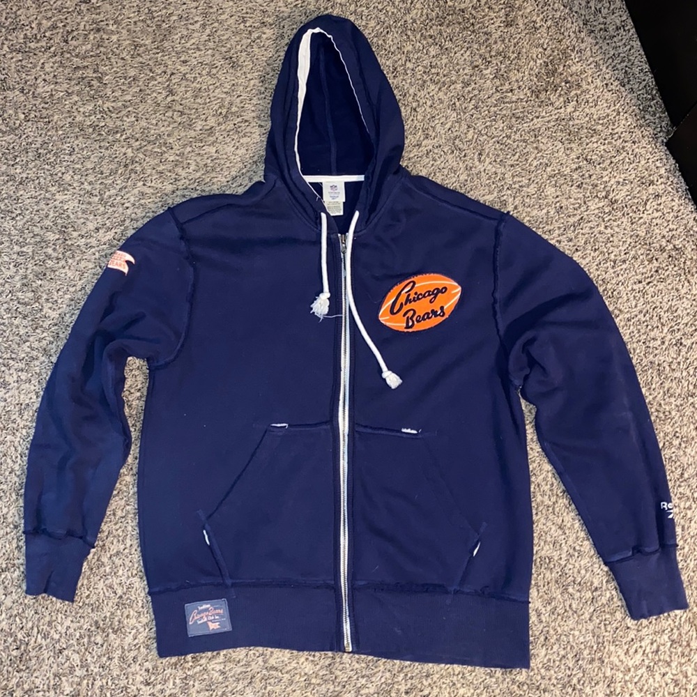 Reebok Vintage Collection Chicago Bears Zip-Up